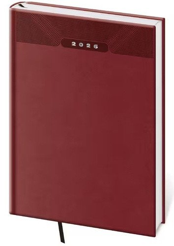 DIÁŘ 2026 TÝDENNÍ B5 PRINT CLASSIC ANGL. ČERVENÁ