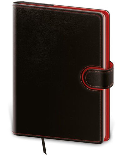 DIÁŘ 2026 DENNÍ B6 FLIP ČERNOČERVENÝ