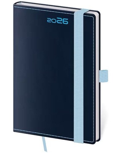DIÁŘ 2026 KAPESNÍ DOUBLE BLUE S POUTKEM
