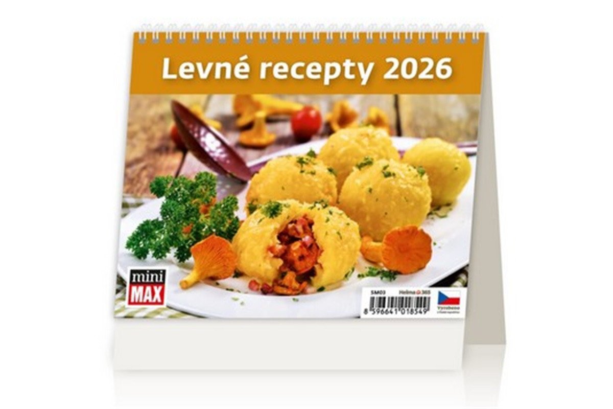 KALENDÁŘ STOLNÍ 2026 LEVNÉ RECEPTY