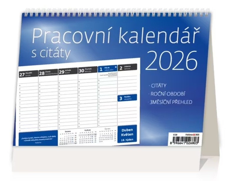 2026 PRACOVNÍ S CITÁTY STOLNÍ