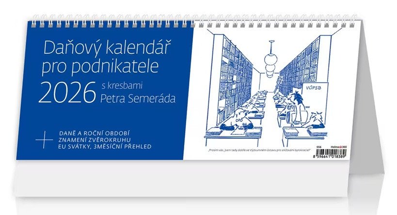 STOLNÍ KALENDÁŘ 2026 DAŇOVÝ KALENDÁŘ PRO PODNIKATELE S KRESB