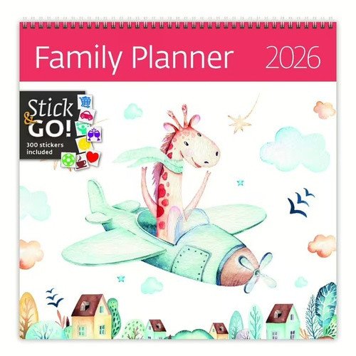 NÁSTĚNNÝ KALENDÁŘ 2026 FAMILY PLANNER