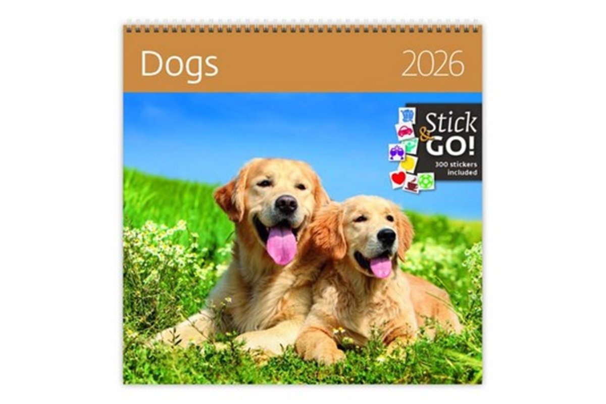 NÁSTĚNNÝ KALENDÁŘ 2026 DOGS