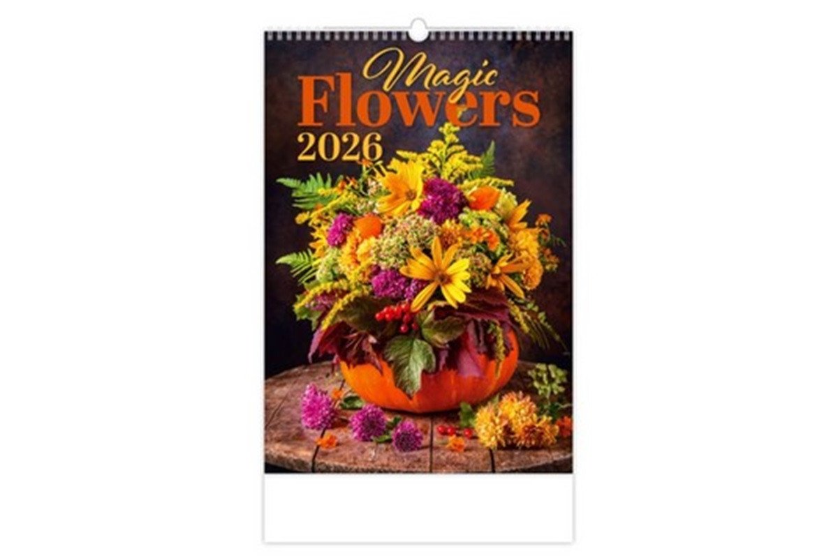 NÁSTĚNNÝ KALENDÁŘ 2026 MAGIC FLOWERS