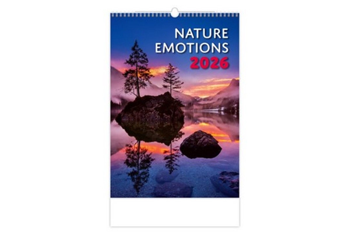NÁSTĚNNÝ KALENDÁŘ 2026 NATURE EMOTIONS