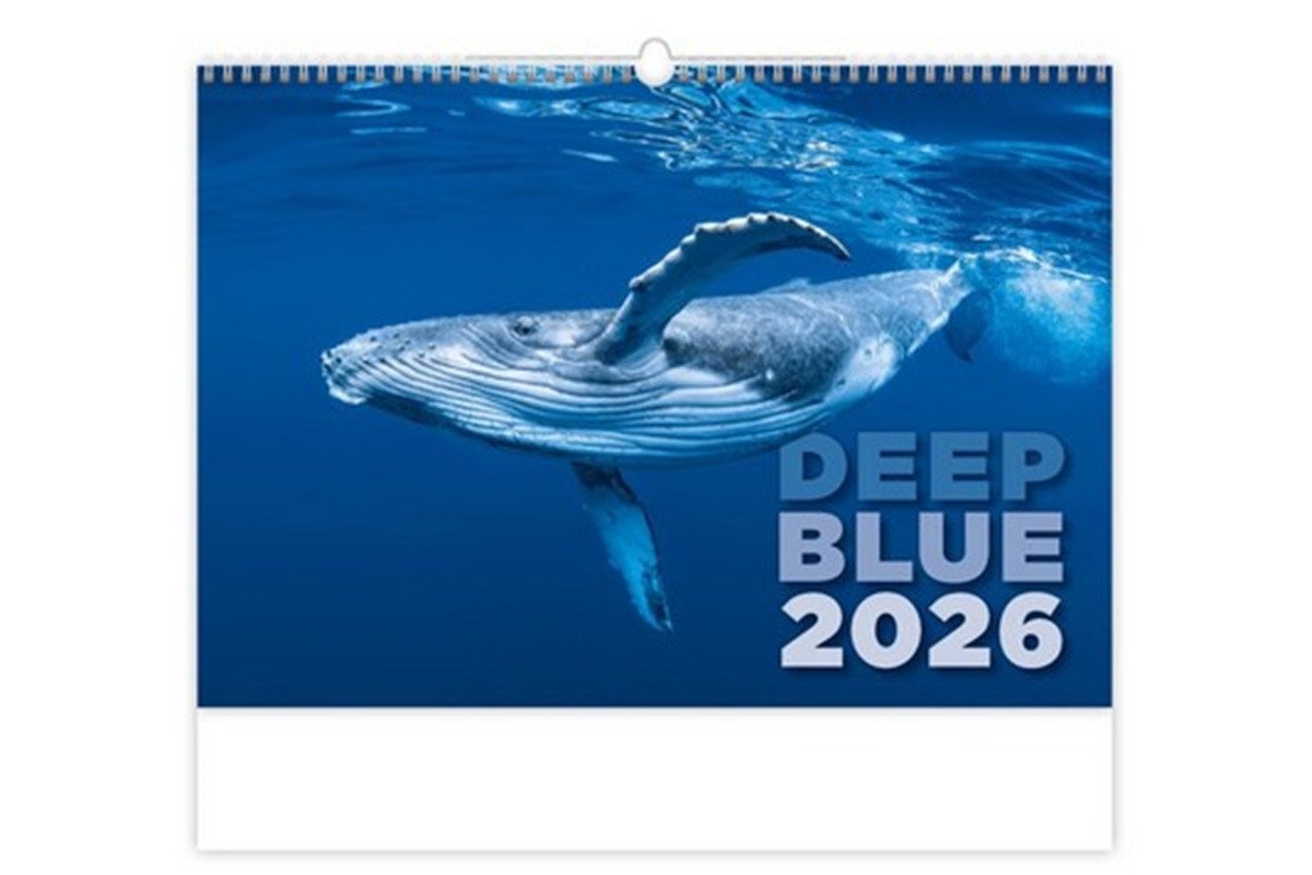 NÁSTĚNNÝ KALENDÁŘ 2026 DEEP BLUE