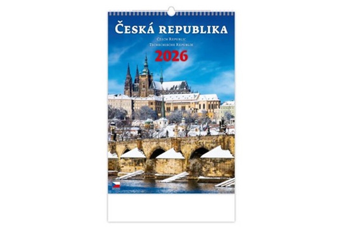 NÁSTĚNNÝ KALENDÁŘ 2026 ČESKÁ REPUBLIKA