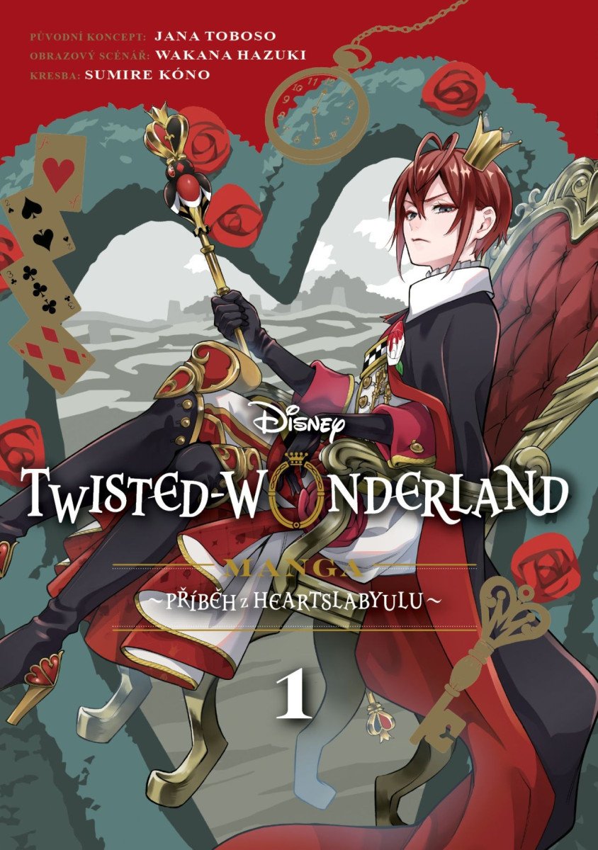 Obálka knihy TWISTED WONDERLAND 1 od autora Toboso Jana,  Hazuki Wakana