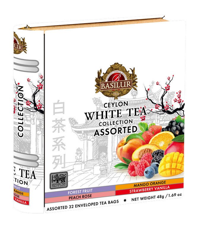 ČAJ BASILUR 7775 WHITE TEA BOOK COLLECTION ASSORTED [32 SÁČK