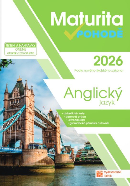 MATURITA V POHODĚ 2026 ANGLICKÝ JAZYK