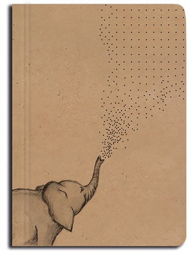 NOTES TEČKOVANÝ A6 KRAFT SLON