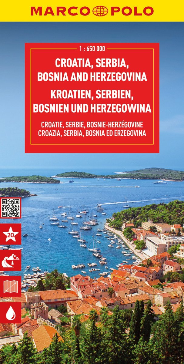 Obálka knihy CHORVATSKO,SRBSKO,BOSNA A HERCEGOVINA 1:650 000 od autora <br>