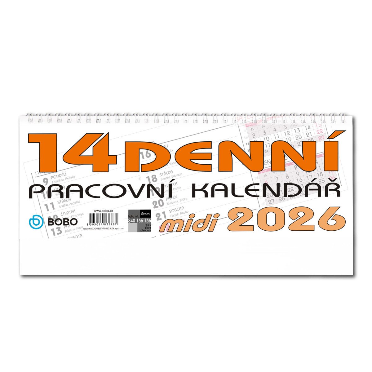 2026 14DENNÍ PRACOVNÍ STOLNÍ MIDI