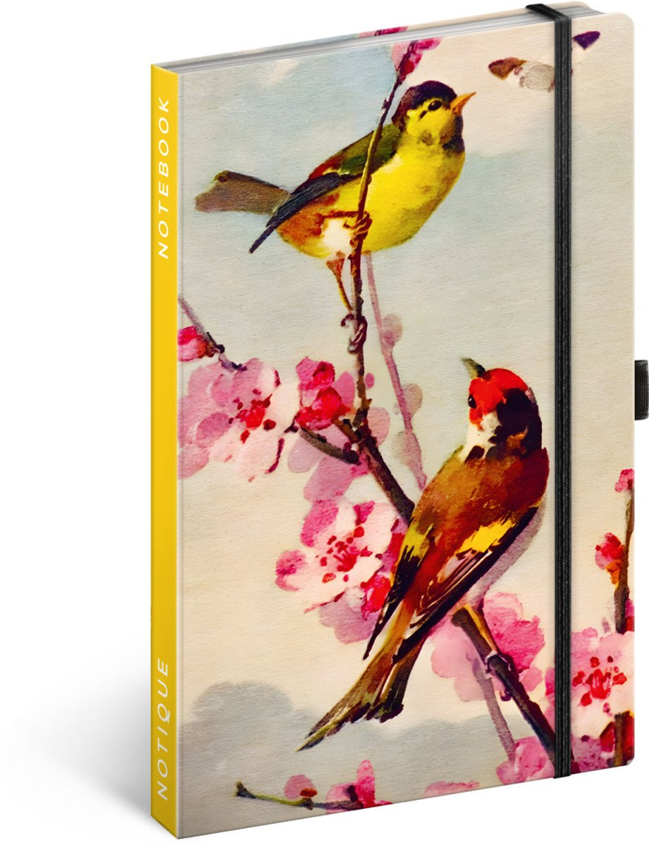 NOTES PTÁČCI NA SAKUŘE KATEŘINY WINTEROVÉ LINKOVANÝ