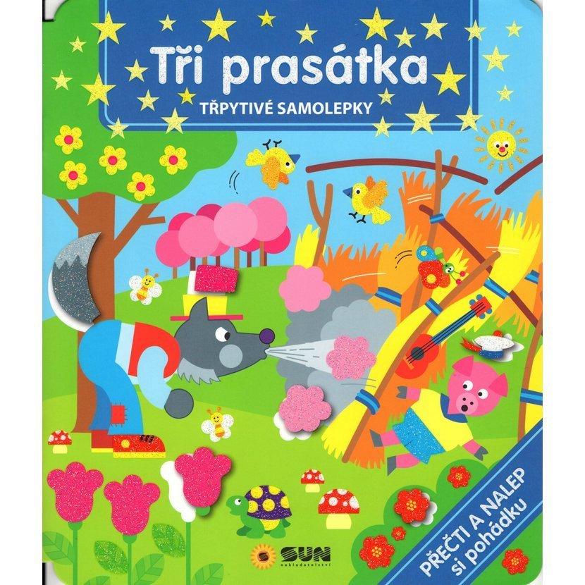 TŘI PRASÁTKA - TŘPYTIVÉ SAMOLEPKY