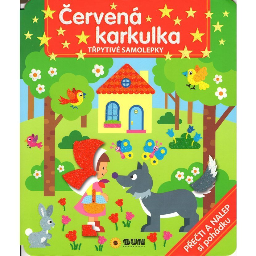 ČERVENÁ KARKULKA - TŘPYTIVÉ SAMOLEPKY