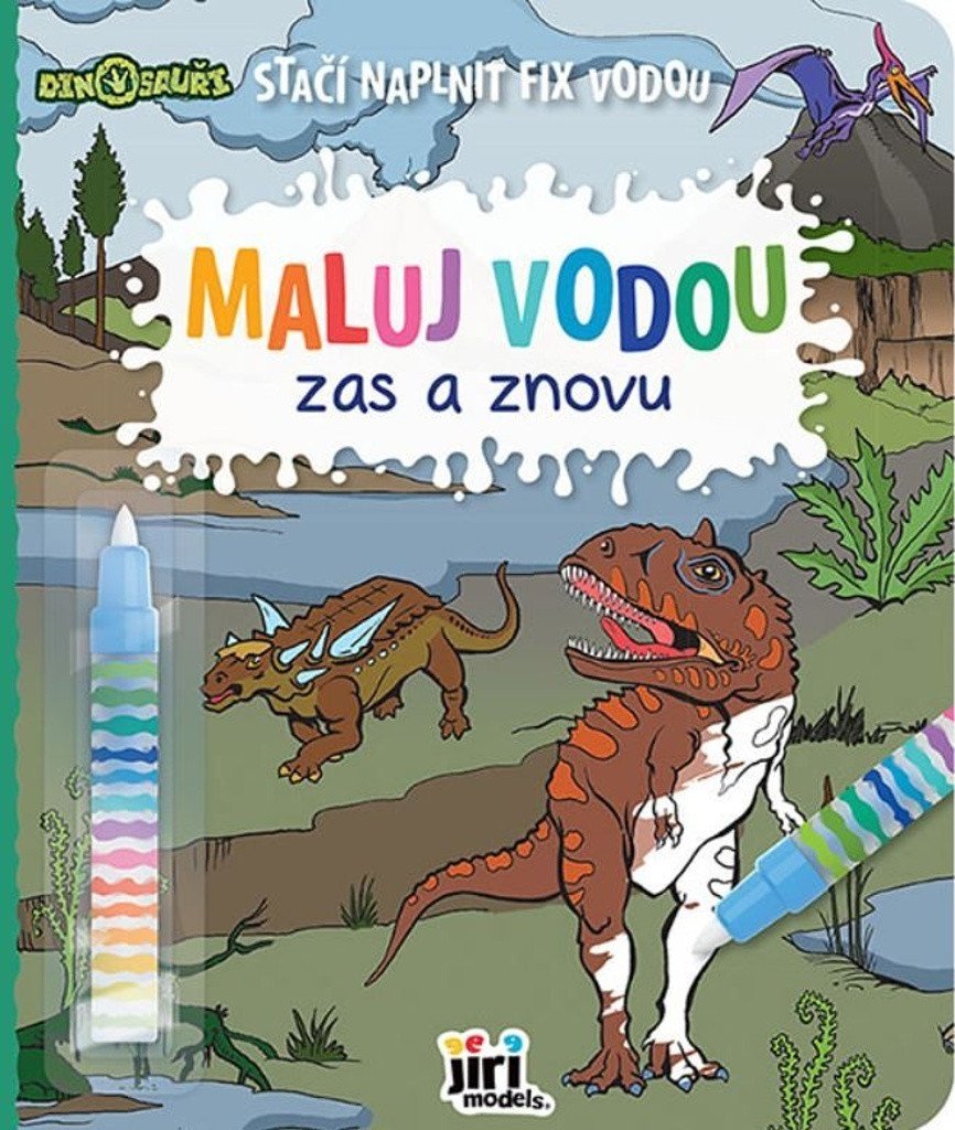 DINOSAUŘI - MALUJ VODOU ZAS A ZNOVU