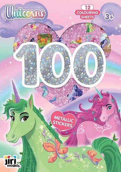 JEDNOROŽCI - 100 METALICKÝCH SAMOLEPEK S