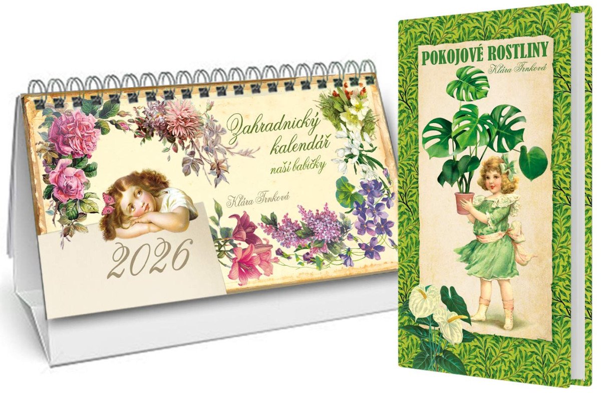 Obálka knihy KALENDÁŘ 2026 ZAHRADNICKÝ + POKOJOVÉ ROSTLINY od autora Trnková Klára