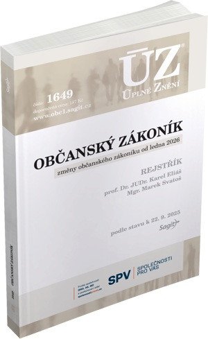 ÚZ 1649 OBČANSKÝ ZÁKONÍK K 22/9/25