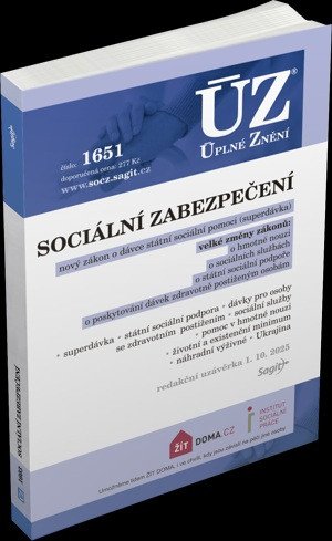 ÚZ 1651 SOCIÁLNÍ ZABEZPEČENÍ