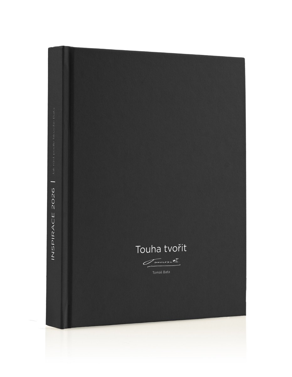 Obálka knihy DIÁŘ 2026 INSPIRACE BAŤA - TOUHA TVOŘIT od autora <br>