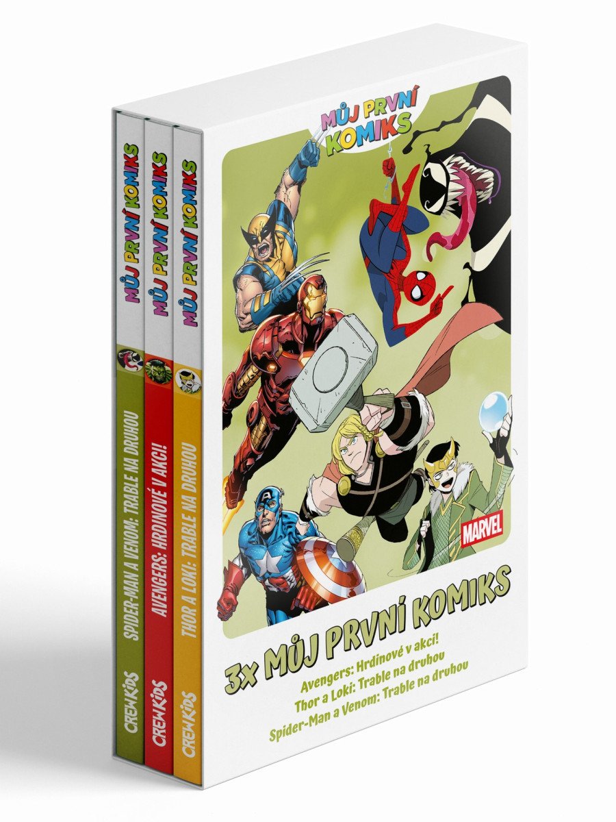 3X MŮJ PRVNÍ KOMIKS: THOR A LOKI, SPIDER