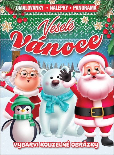 VESELÉ VÁNOCE - OMALOVÁNKY, NÁLEPKY, PAN
