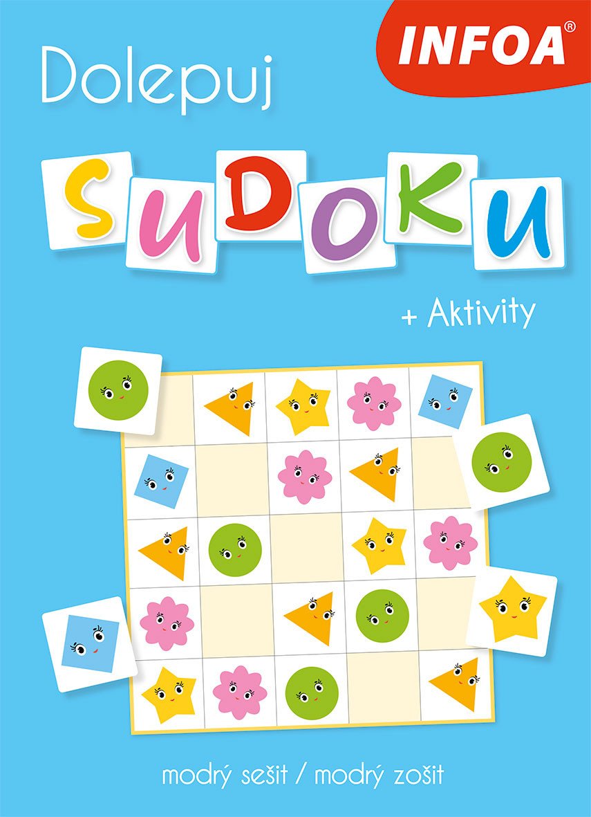 DOLEPUJ SUDOKU + AKTIVITY - MODRÝ SEŠIT