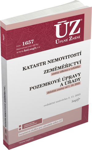 Obálka knihy ÚZ 1657 KATASTR NEMOVITOSTÍ. ZEMĚMĚŘIČSTVÍ. POZEMKOVÉ ÚPRAV od autora <br>