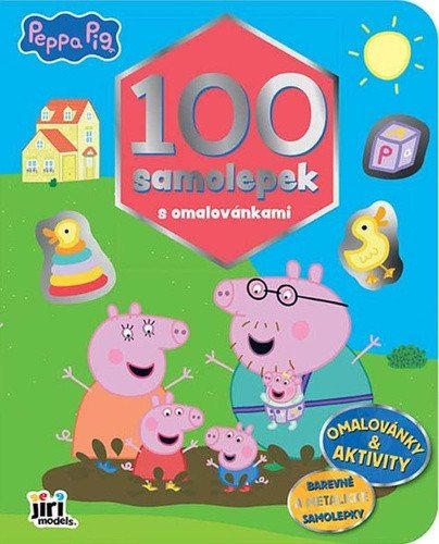 Obálka knihy PRASÁTKO PEPPA - 100 SAMOLEPEK S OMALOVÁNKAMI od autora <br>