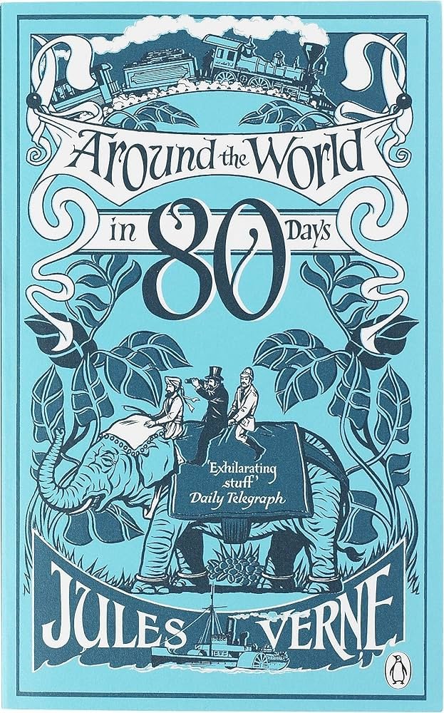 Obálka knihy AROUND THE WORLD IN 80 DAYS od autora Verne Jules