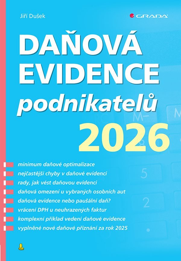 Obálka knihy DAŇOVÁ EVIDENCE PODNIKATELŮ 2026 od autora Dušek Jiří
