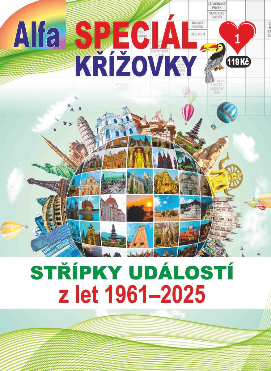 Obálka knihy KŘÍŽOVKY SPECIÁL 1/2026 - STŘÍPKY UDÁLOSTÍ Z LET 1961-2025 od autora <br>