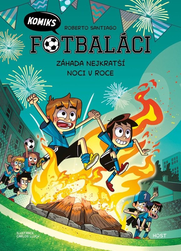 Obálka knihy FOTBALÁCI KOMIKS 3 - ZÁHADA NEJKRATŠÍ NOCI V ROCE od autora Santiago Roberto