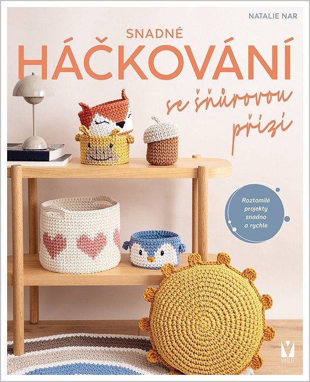 Obálka knihy SNADNÉ HÁČKOVÁNÍ SE ŠŇŮROVOU PŘÍZÍ od autora Nar Natalie