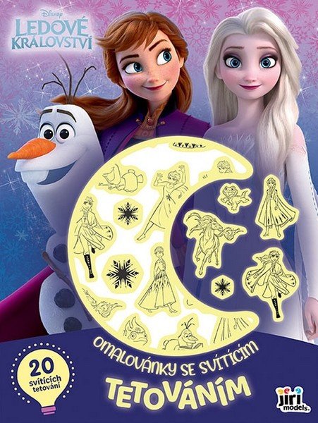 OMALOVÁNKY LEDOVÉ KRÁLOVSTVÍ SE SVÍTÍCÍM TETOVÁNÍM