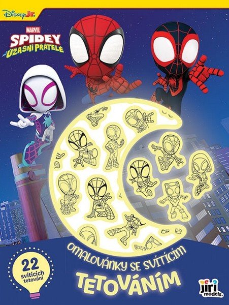 OMALOVÁNKY SPIDEY SE SVÍTÍCÍM TETOVÁNÍM