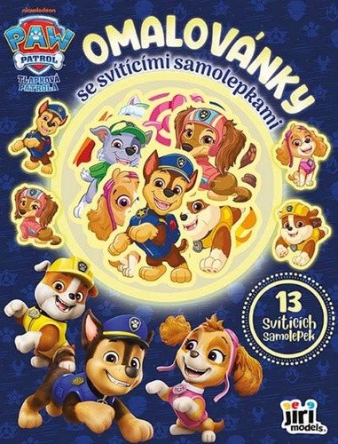 OMALOVÁNKY TLAPKOVÁ PATROLA SE SVÍTÍCÍMI SAMOLEPKAMI