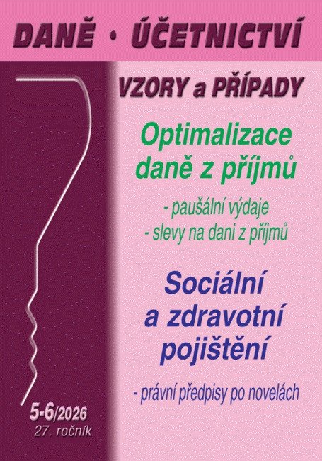 DÚVAP 05-06/2026 OPTIMALIZACE DANĚ Z PŘÍJMŮ. PAUŠÁLNÍ VÝDAJE