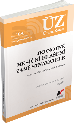 ÚZ 1681 JEDNOTNÉ HLÁŠENÍ ZAMĚSTNAVATELE