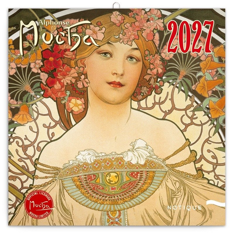 2027 ALFONS MUCHA NÁSTĚNNÝ POZNÁMKOVÝ