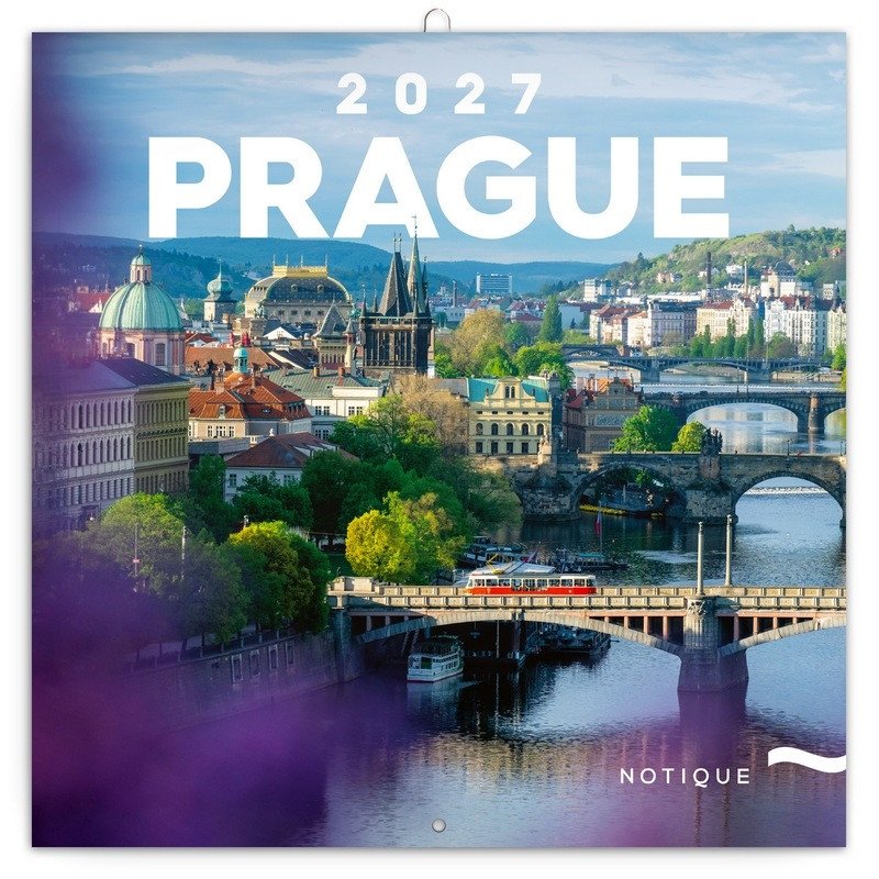 NÁSTĚNNÝ KALENDÁŘ 2027 PRAHA 30*30CM