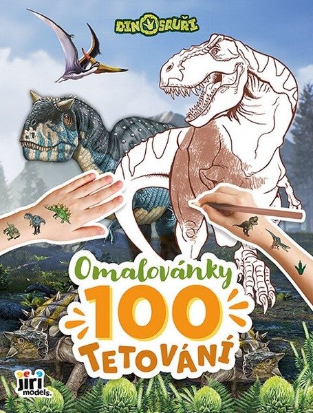 OMALOVÁNKY DINOSAUŘI 100 TETOVÁNÍ