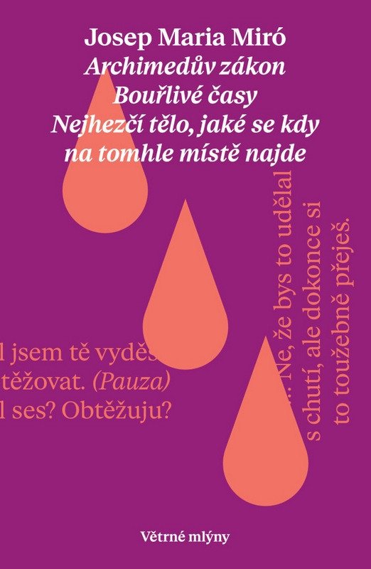 Obálka knihy HRY - ARCHIMEDŮV ZÁKON, BOUŘLIVÉ ČASY, NEJHEZČÍ TĚLO... od autora Miró,  Josep Maria