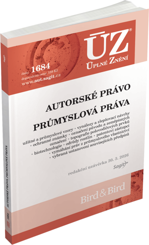 Obálka knihy ÚZ 1684 AUTORSKÉ PRÁVO. PRŮMYSLOVÁ PRÁVA od autora <br>