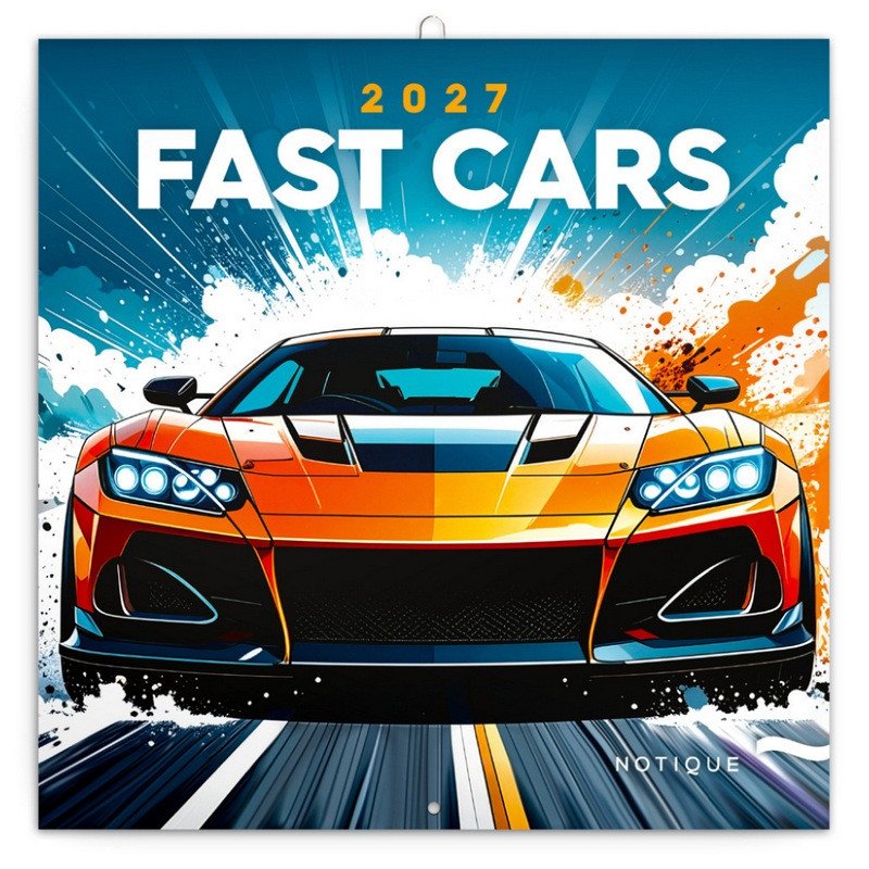 FANTASTICKÁ AUTA 2027 KALENDÁŘ NÁSTĚNNÝ
