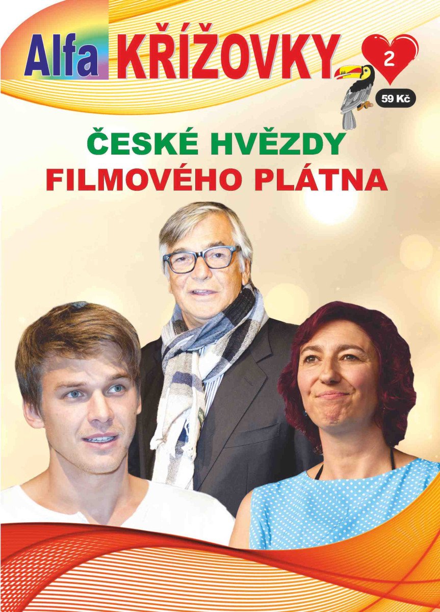 Obálka knihy KŘÍŽOVKY 2/2026 - ČESKÉ HVĚZDY FILMOVÉHO PLÁTNA od autora <br>