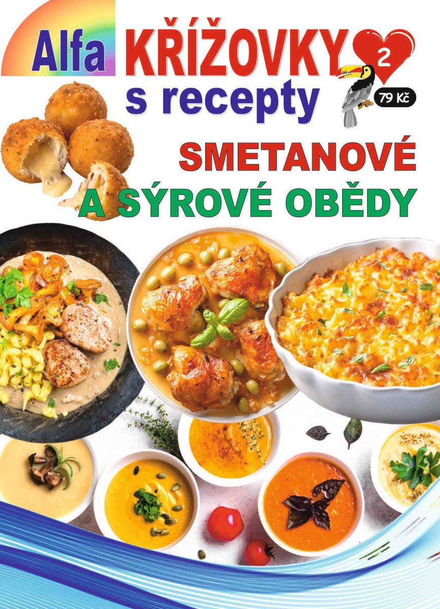 Obálka knihy KŘÍŽOVKY S RECEPTY 2/2026 - SMETANOVÉ A SÝROVÉ OBŘADY od autora <br>